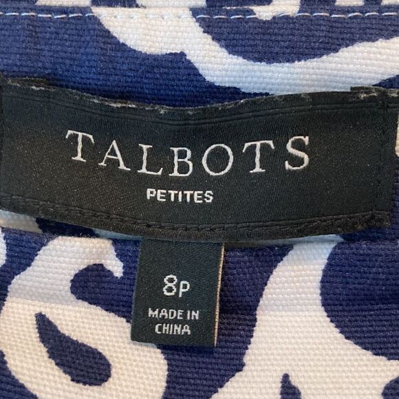 Ann Taylor blue and white skirt with lace women’s size 8 petite - Picture 6 of 7